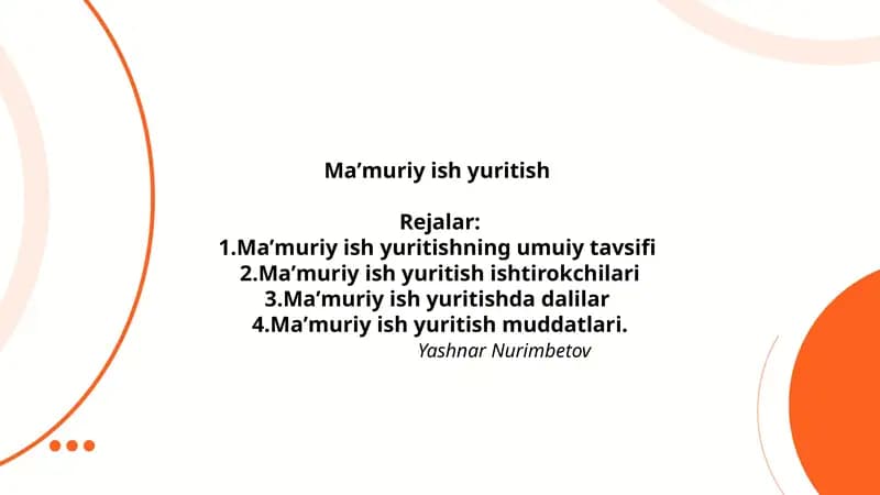 Maʼmuriy ish yuritish