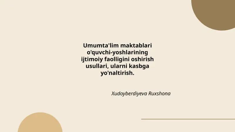 Umumta'lim maktablari