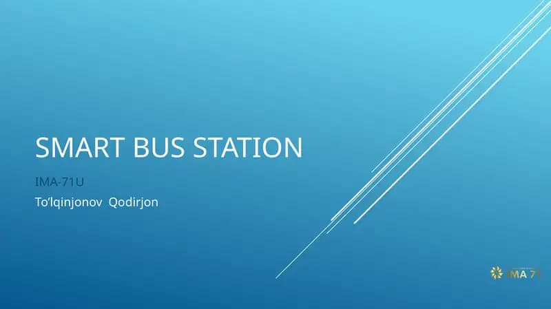 Smart bus station