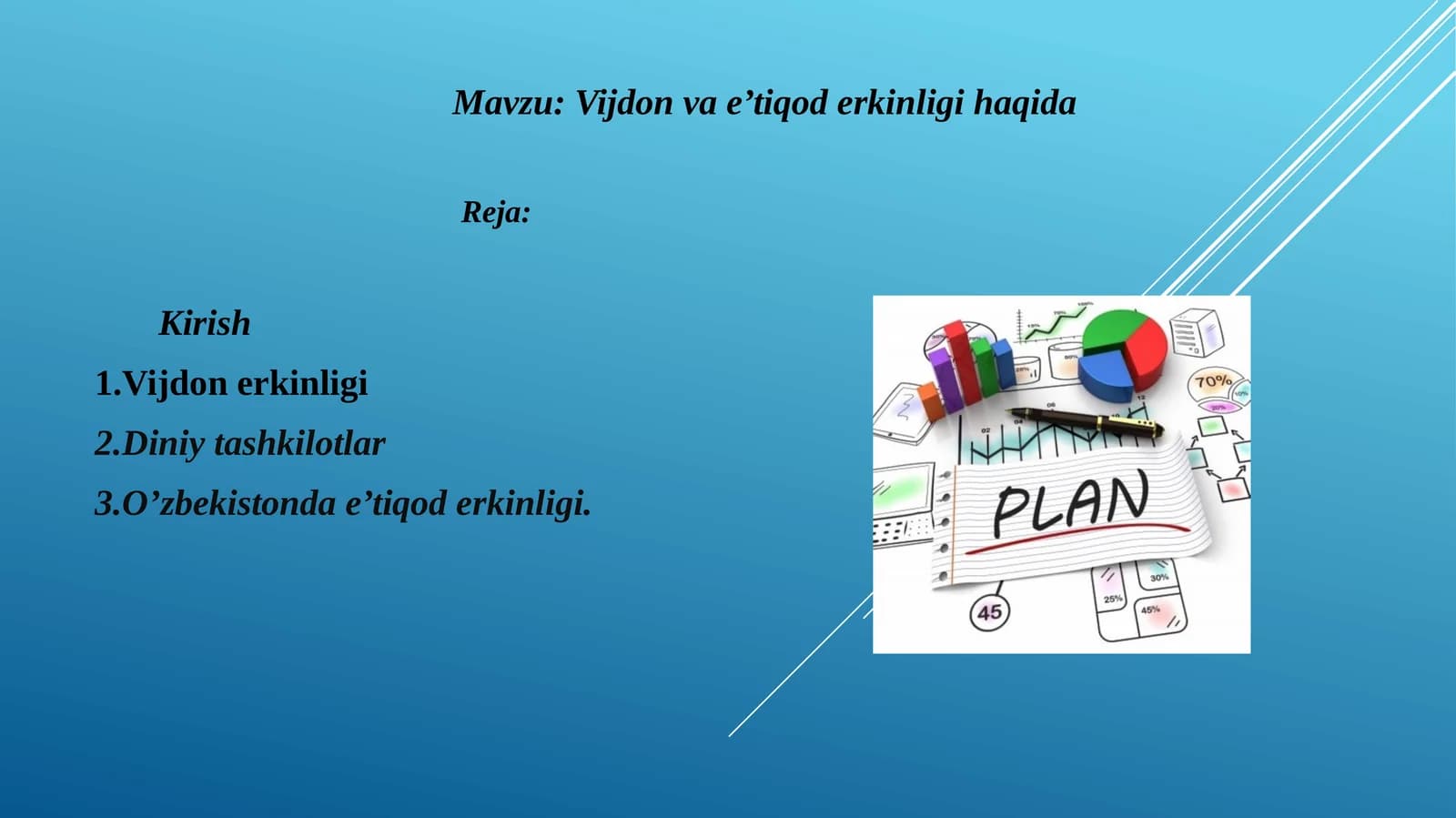 Vijdon va e’tiqod erkinligi haqida