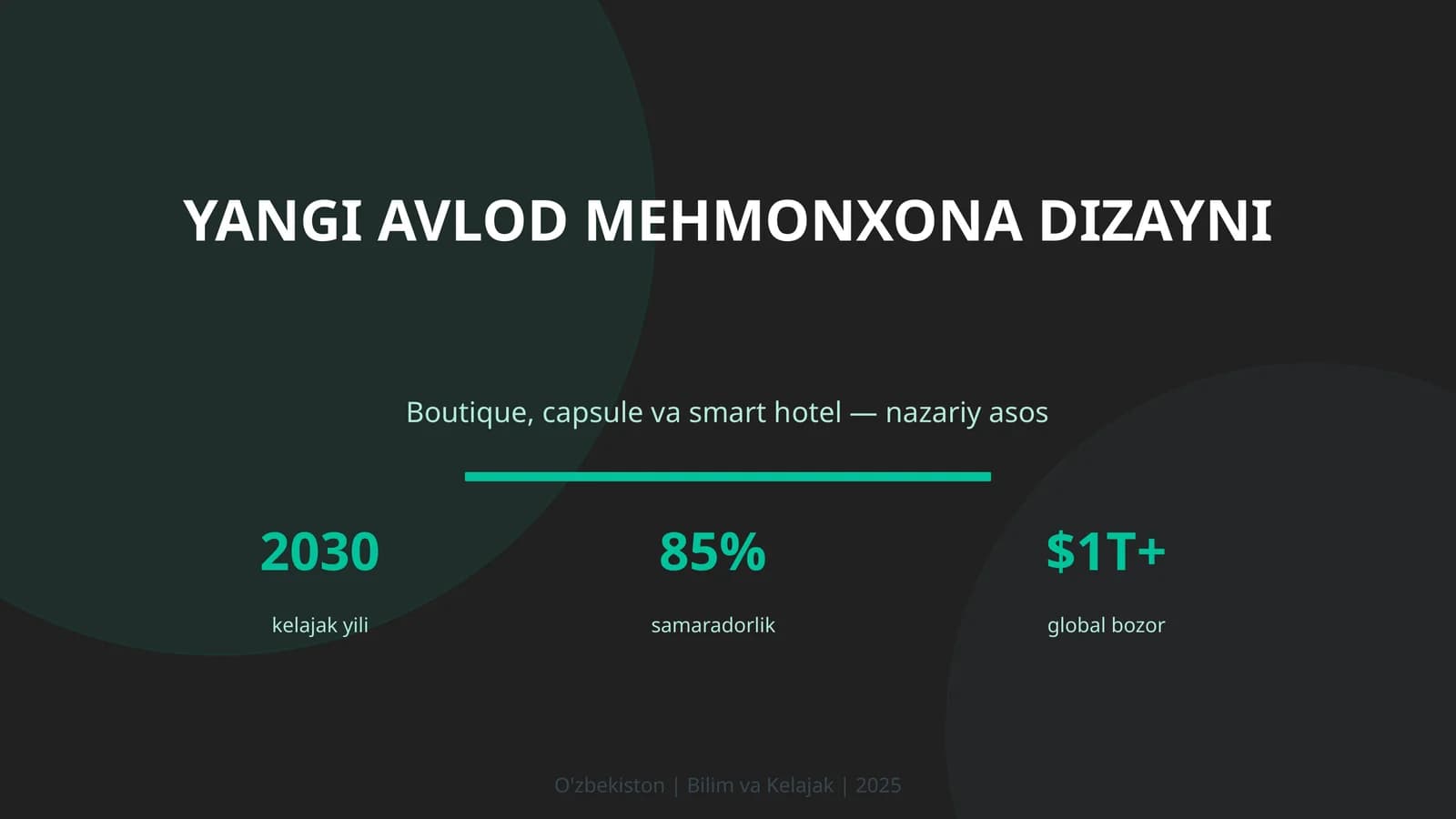 YANGI AVLOD MEHMONXONA DIZAYNI