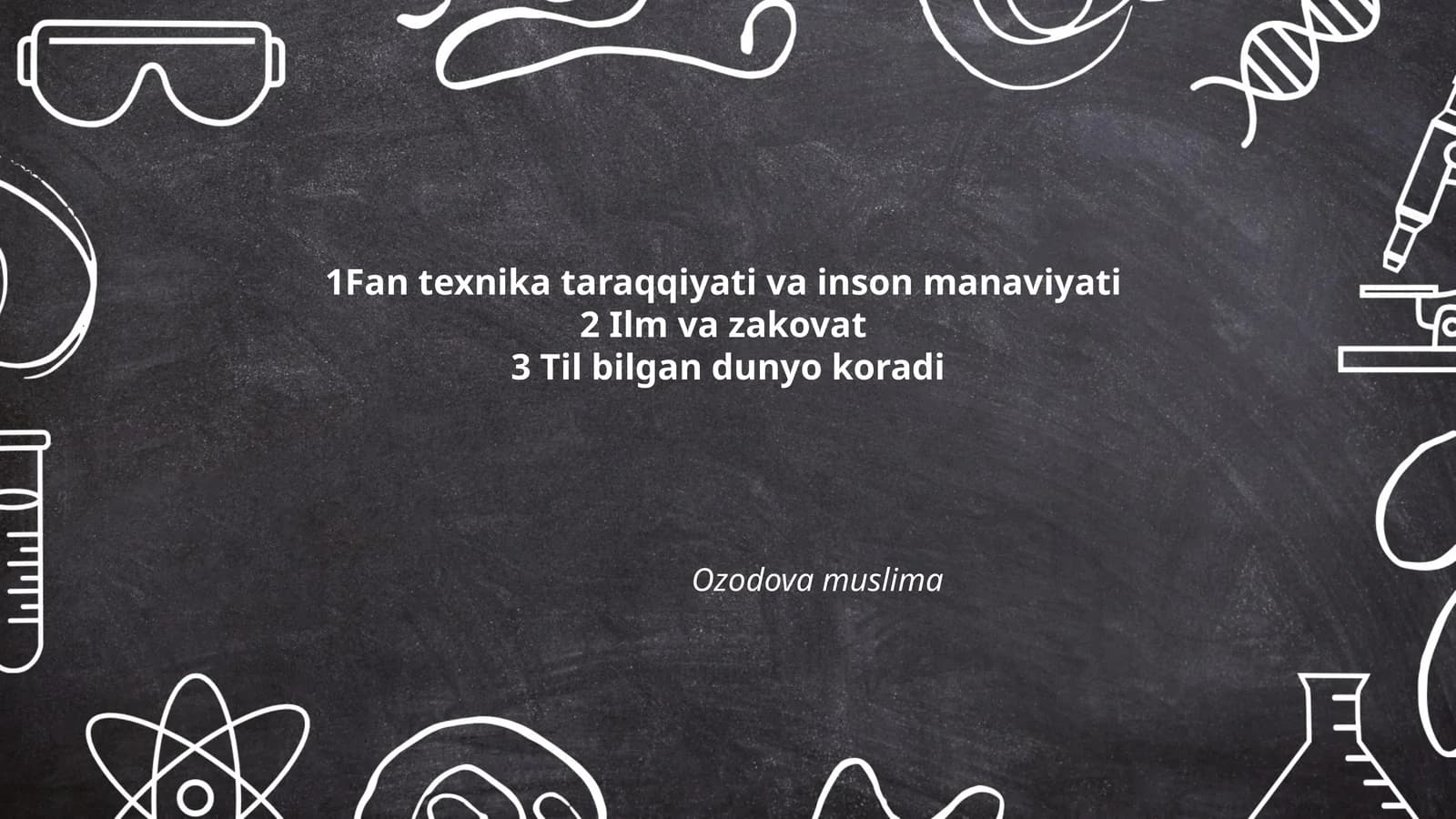 Fan va texnika taraqqiyati inson ma'naviyatiga ta'siri