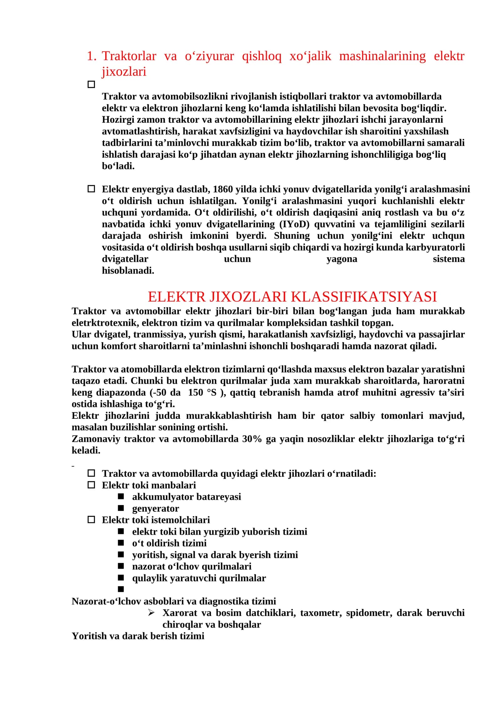Elektr jixozlari