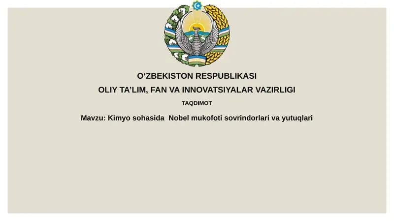KimyosohasidaNobelmukofotisovrindorlarivayutuqlari