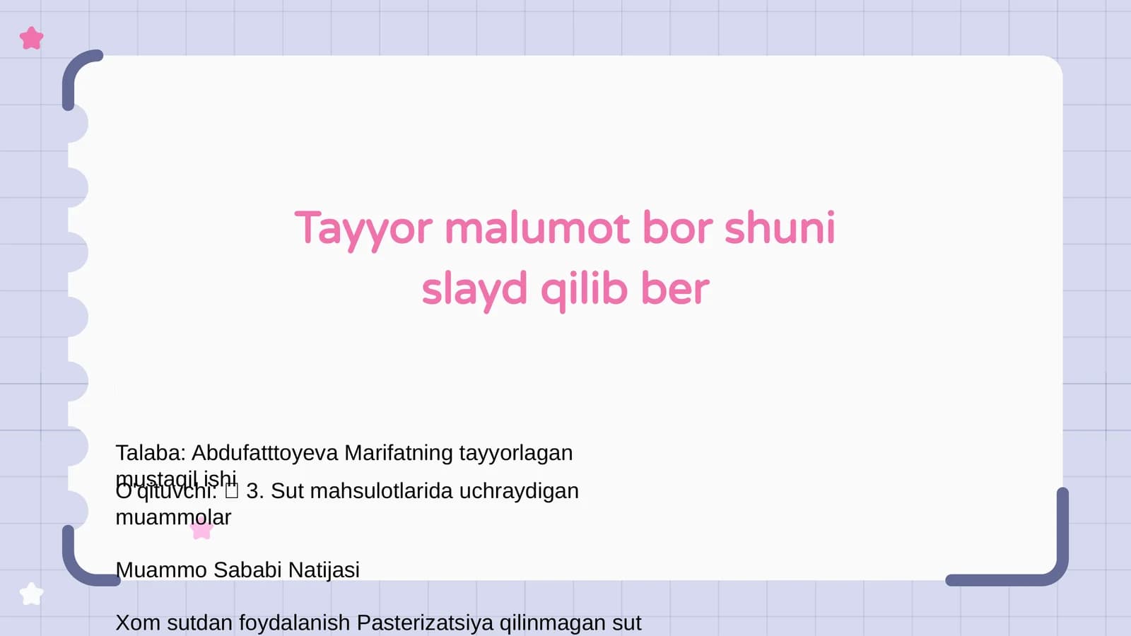 Sabzavot va meva achitmalari muammolari