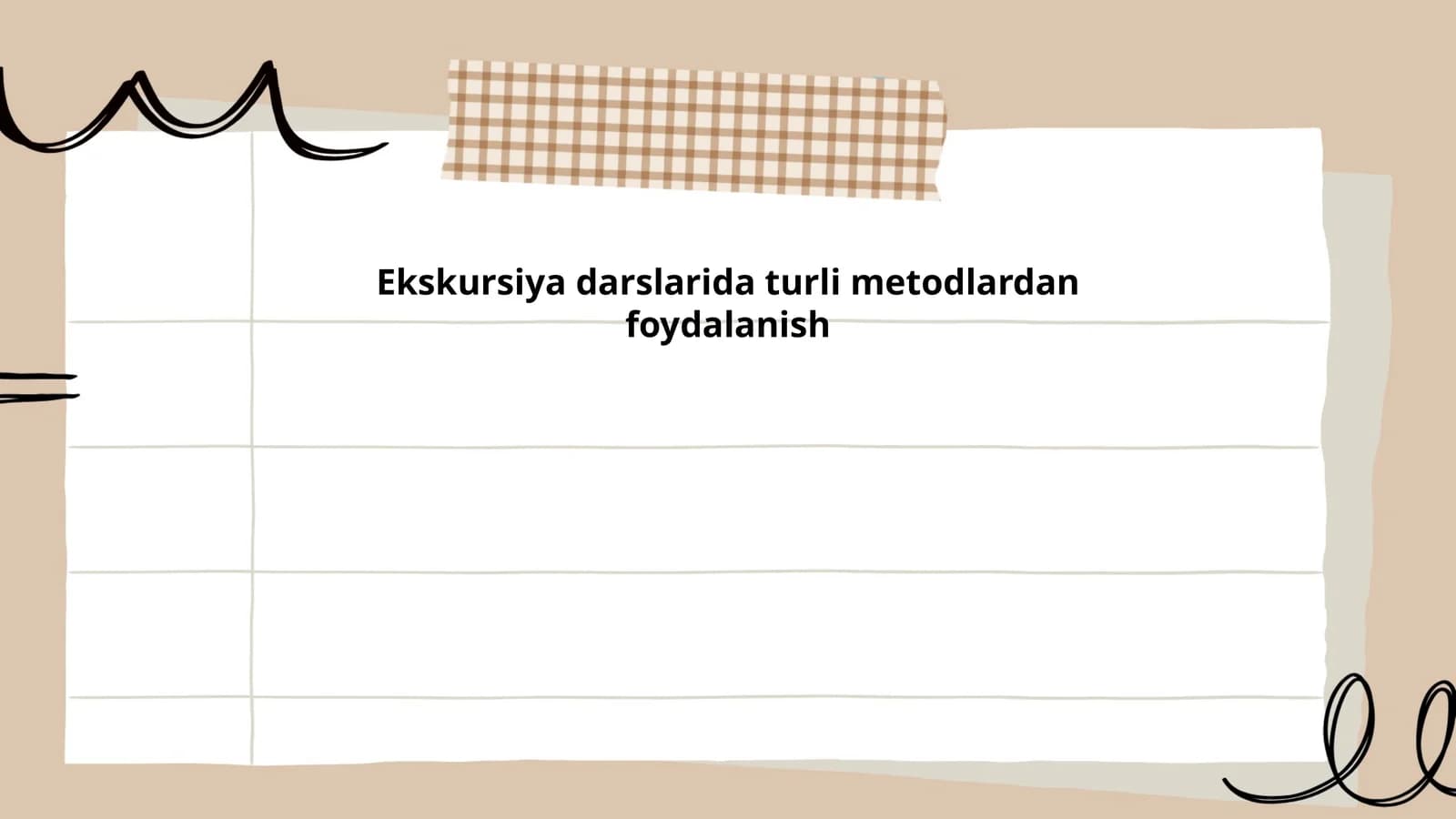 Ekskursiya darslarida amaliy metodlar