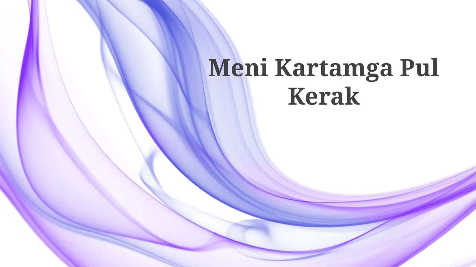 Meni Kartamga Pul Kerak