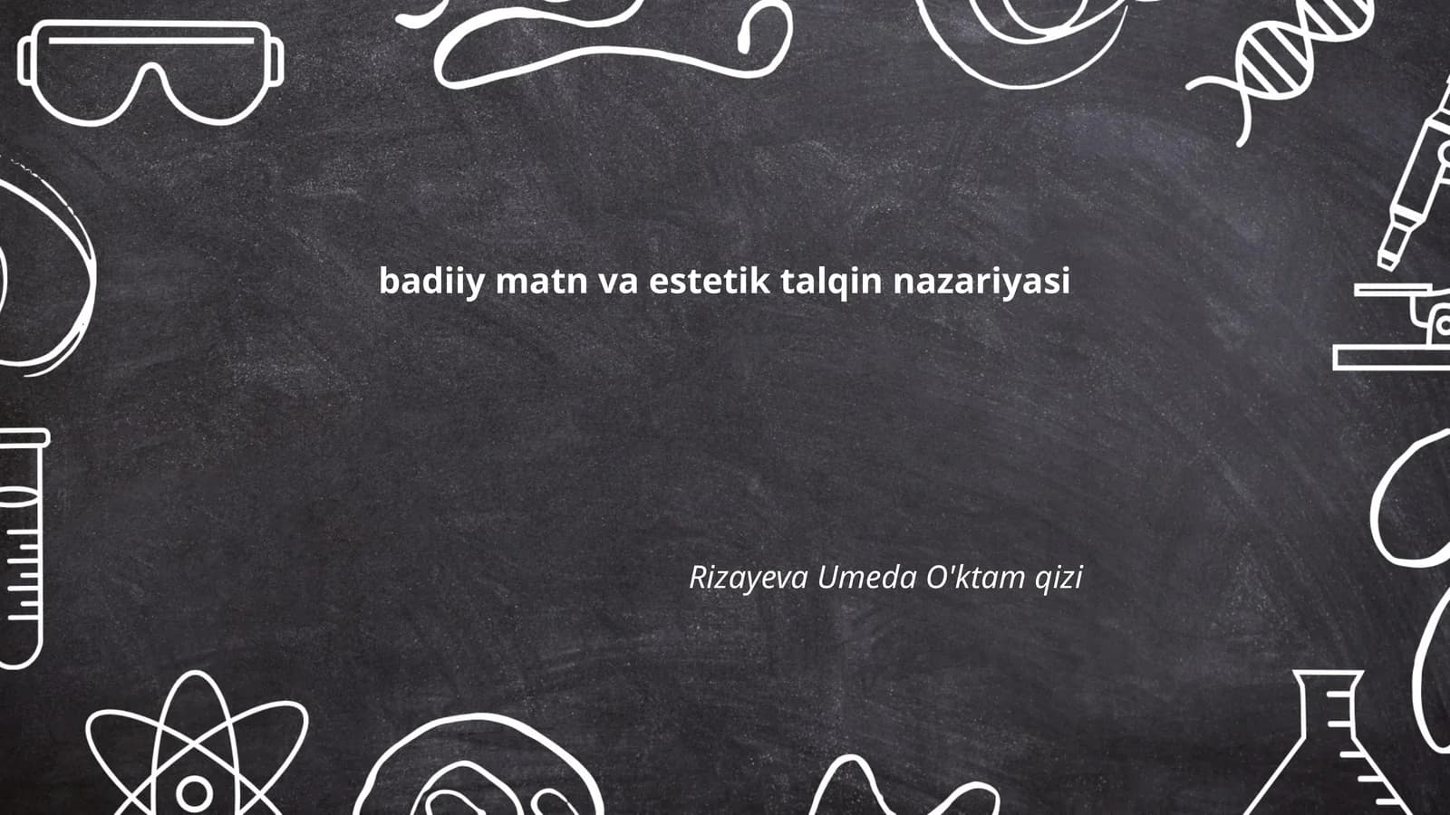 Badiiy matn va estetik talqin nazariyasi