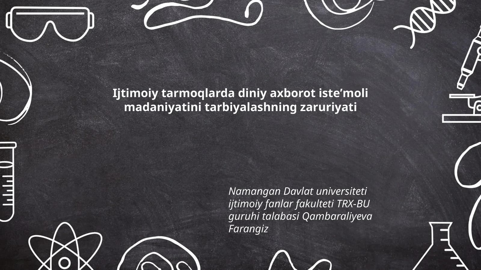 Ijtimoiy tarmoqlarda diniy axborot isteʼmoli madaniyatini tarbiyalashning zaruriyati
