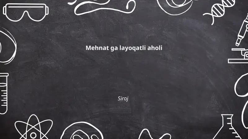 Mehnat ga layoqatli aholi