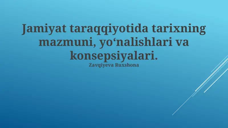 Tarix va Siyosat