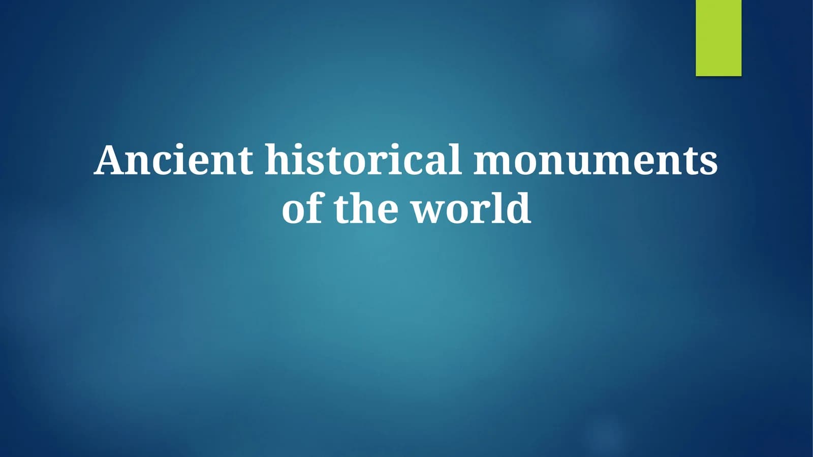 Wonders of the Ancient World