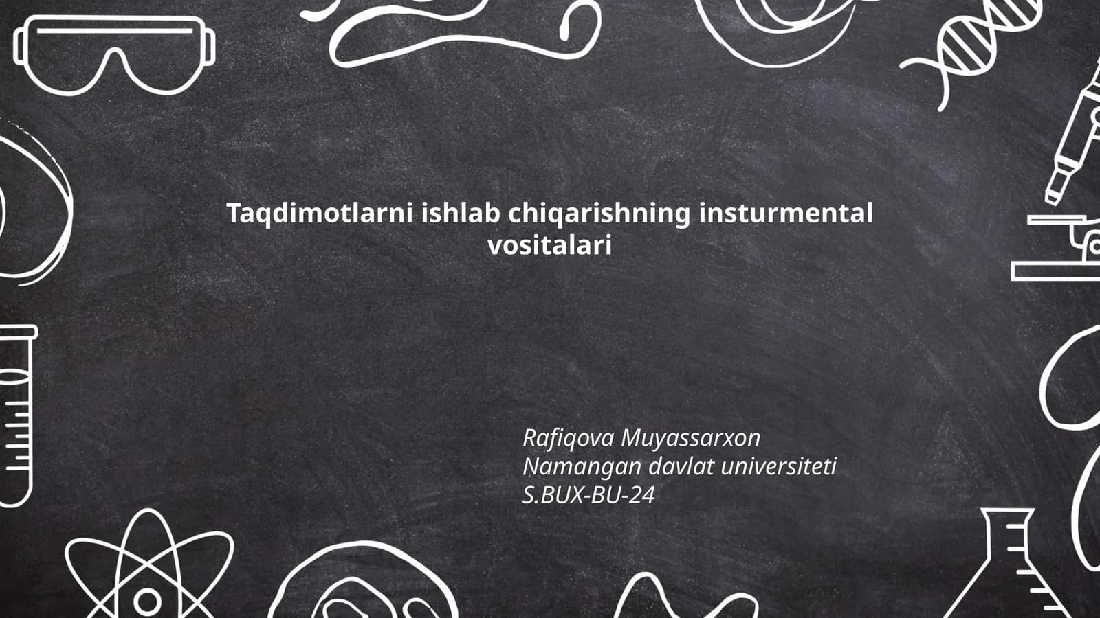 Taqdimotlarni ishlab chiqarishning insturmental vositalari
