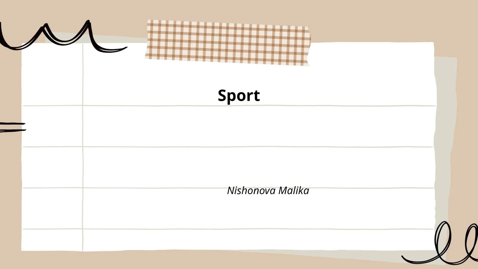 Sport Nishonova Malika