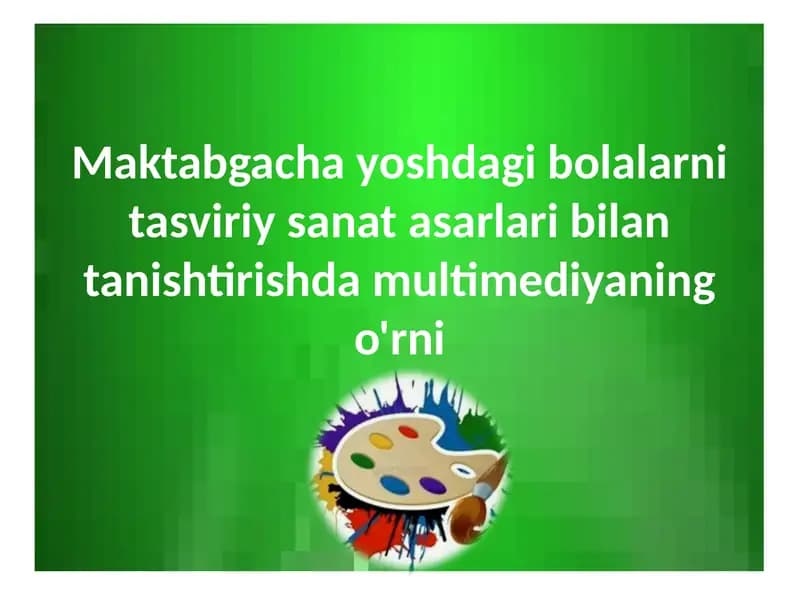 Tаsviriy sаn’аt