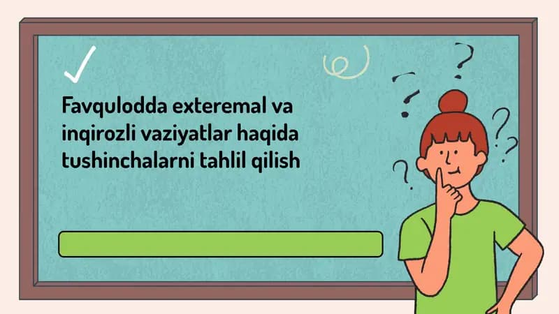 Favqulodda vaziyatlarni tahlil qilish