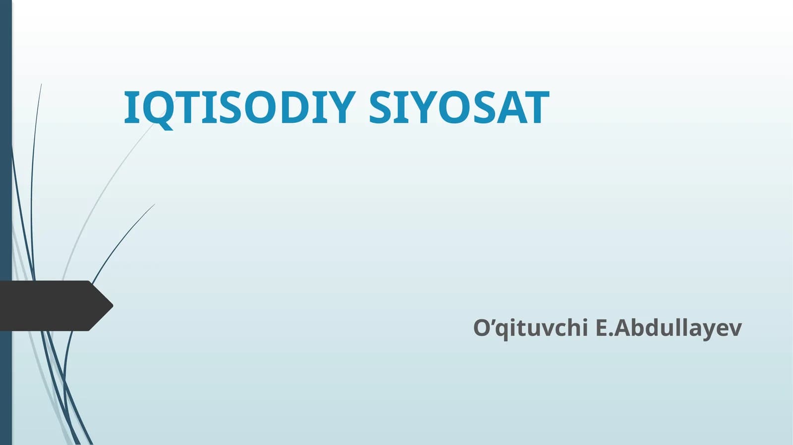 Davlat transport-logistikasi iqtisodi rivojlanishi