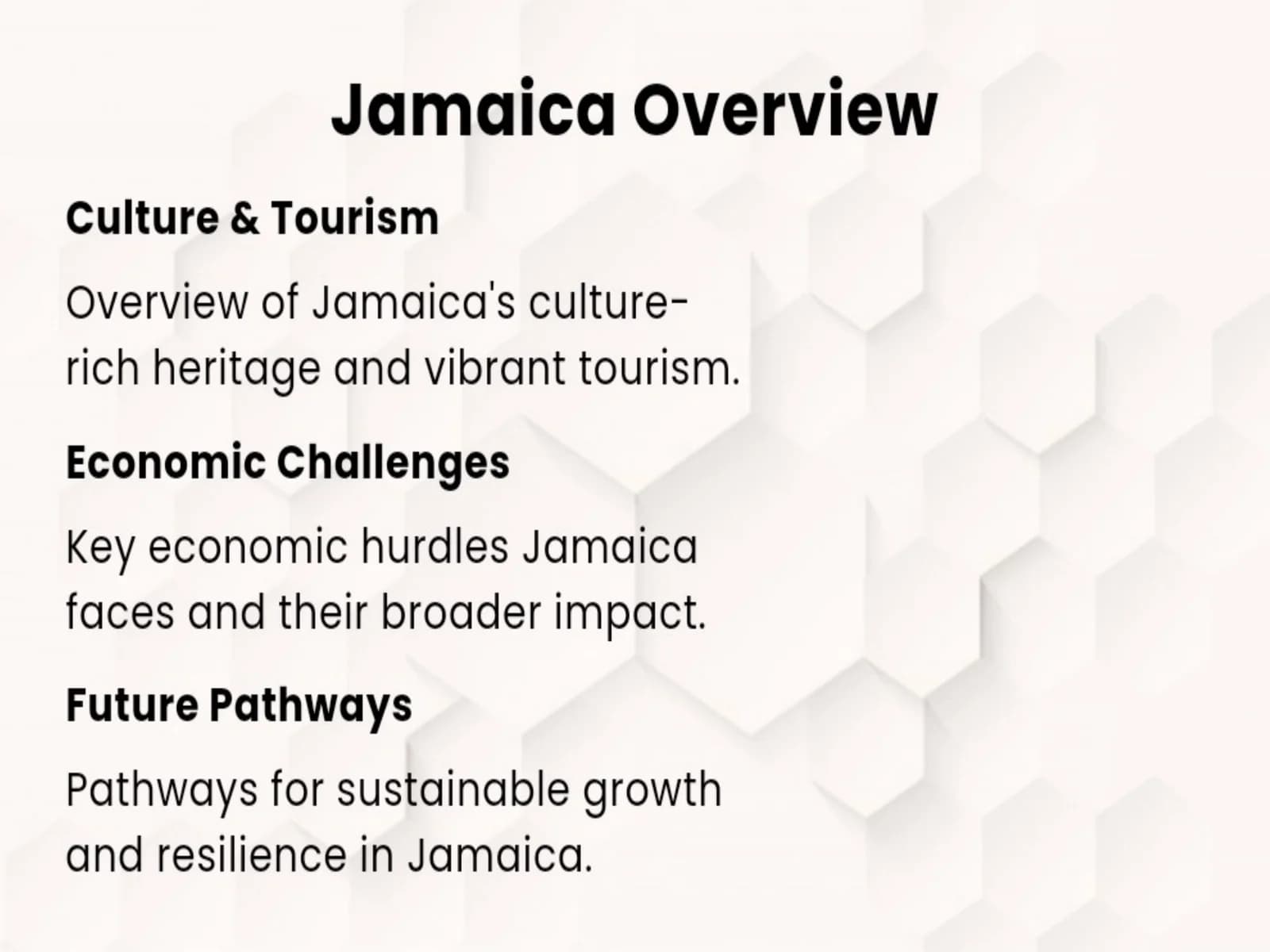 Jamaica industry - Yamayka iqtisodiyoti