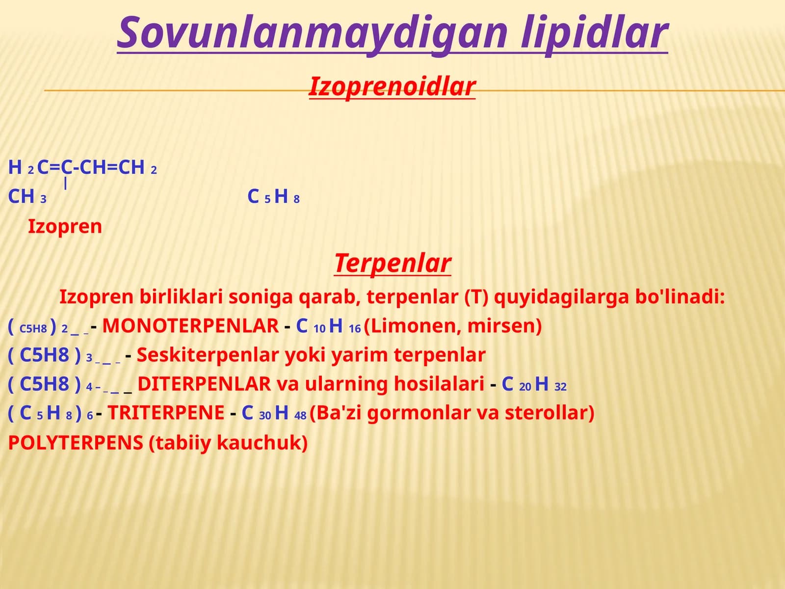 sovunlanmaydigan lipidlar