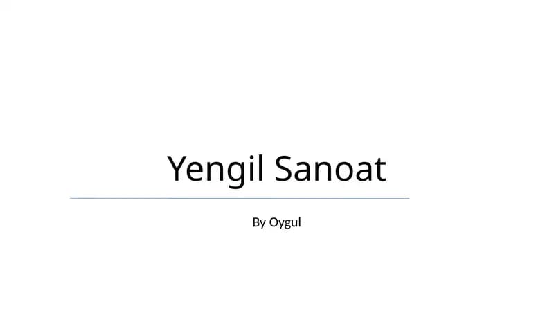 Yengil Sanoat