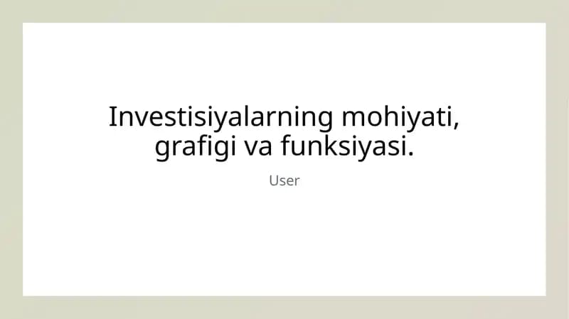 Investisiyalar dinamikasini belgilovchi foiz stavkasidan boshqa omillar. Akselerator modeli.