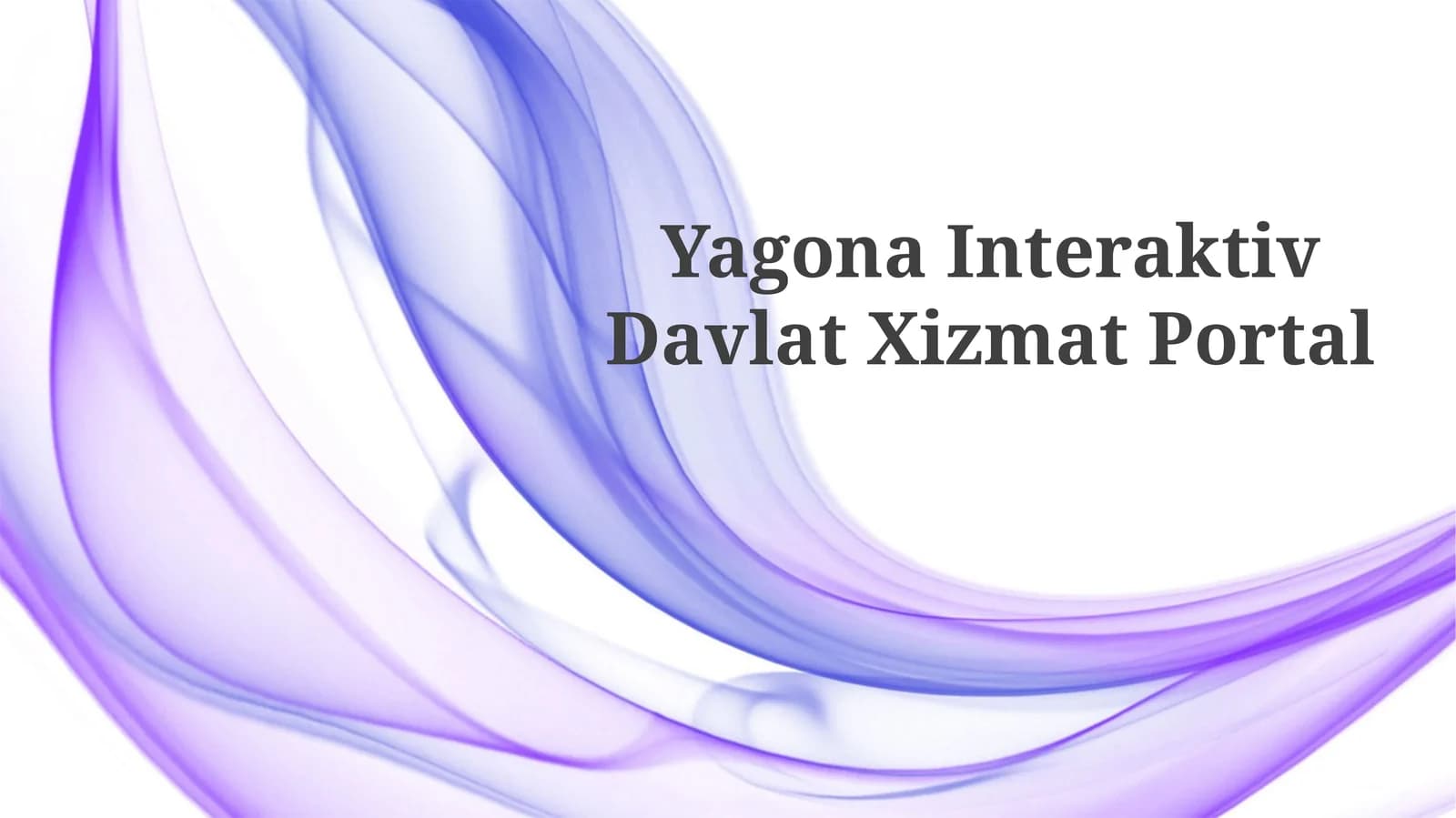 Yagona Interaktiv DavlatXizmatPortal