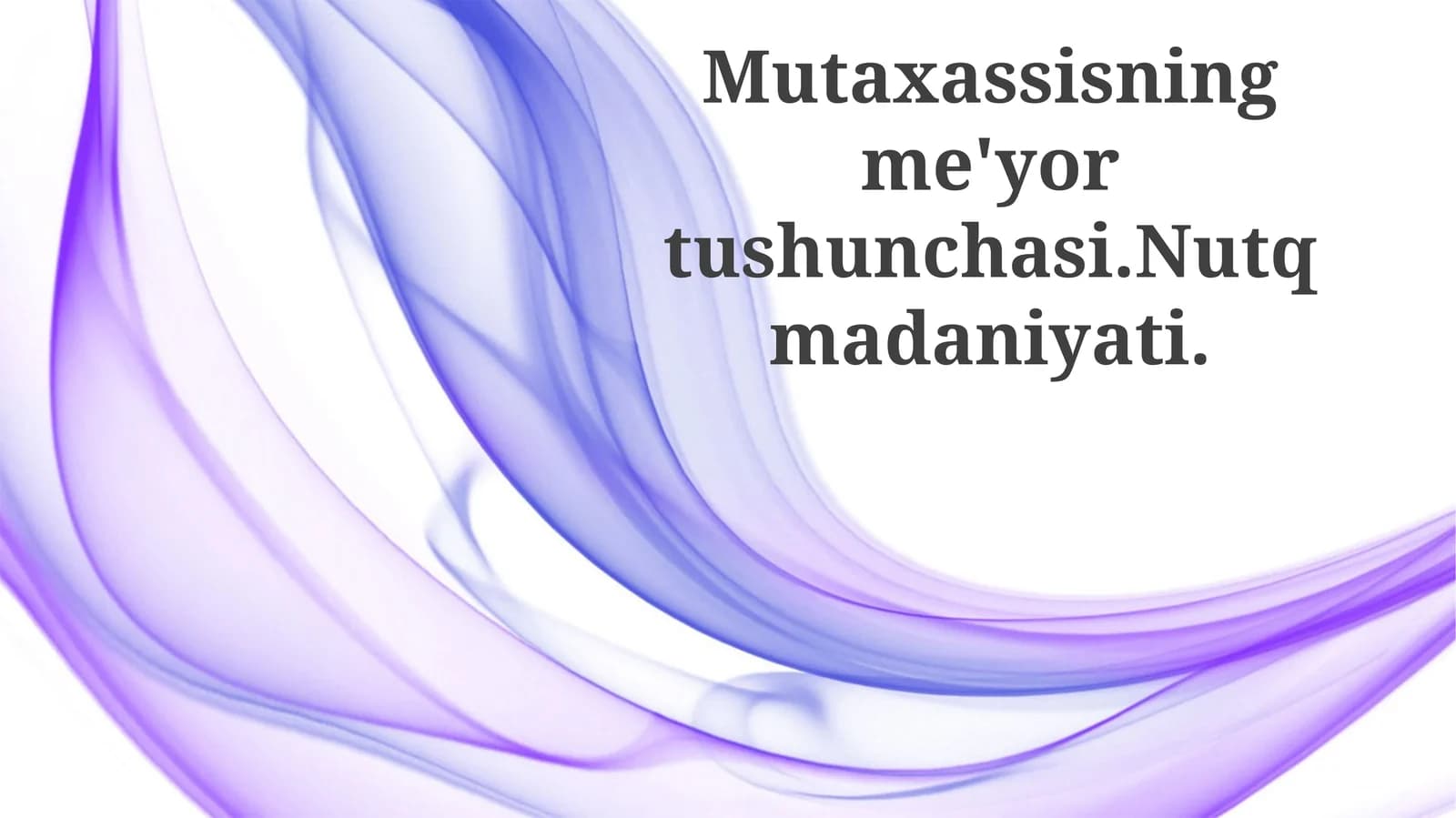 Mutaxassis standartlar