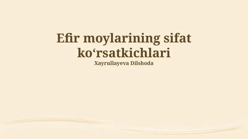 Kimyoviy Tarkibi Tahlili
