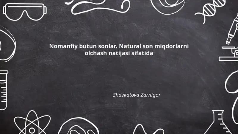 Nomanfiy butun sonlar