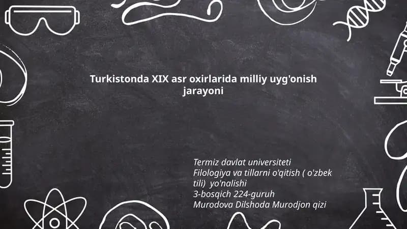 Filologiya va tillarni o'qitish ( o'zbek tili) yo'nalishi