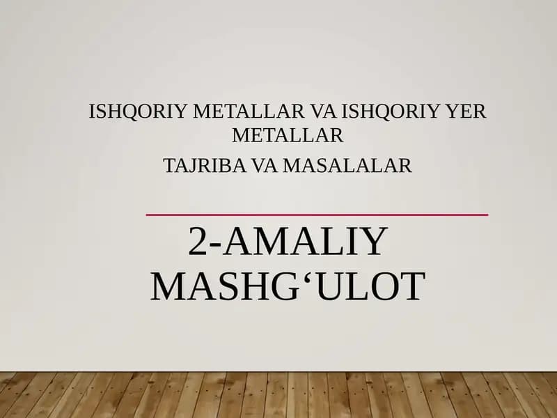 Ishqoriy metallar va Ishqoriy yer metallar