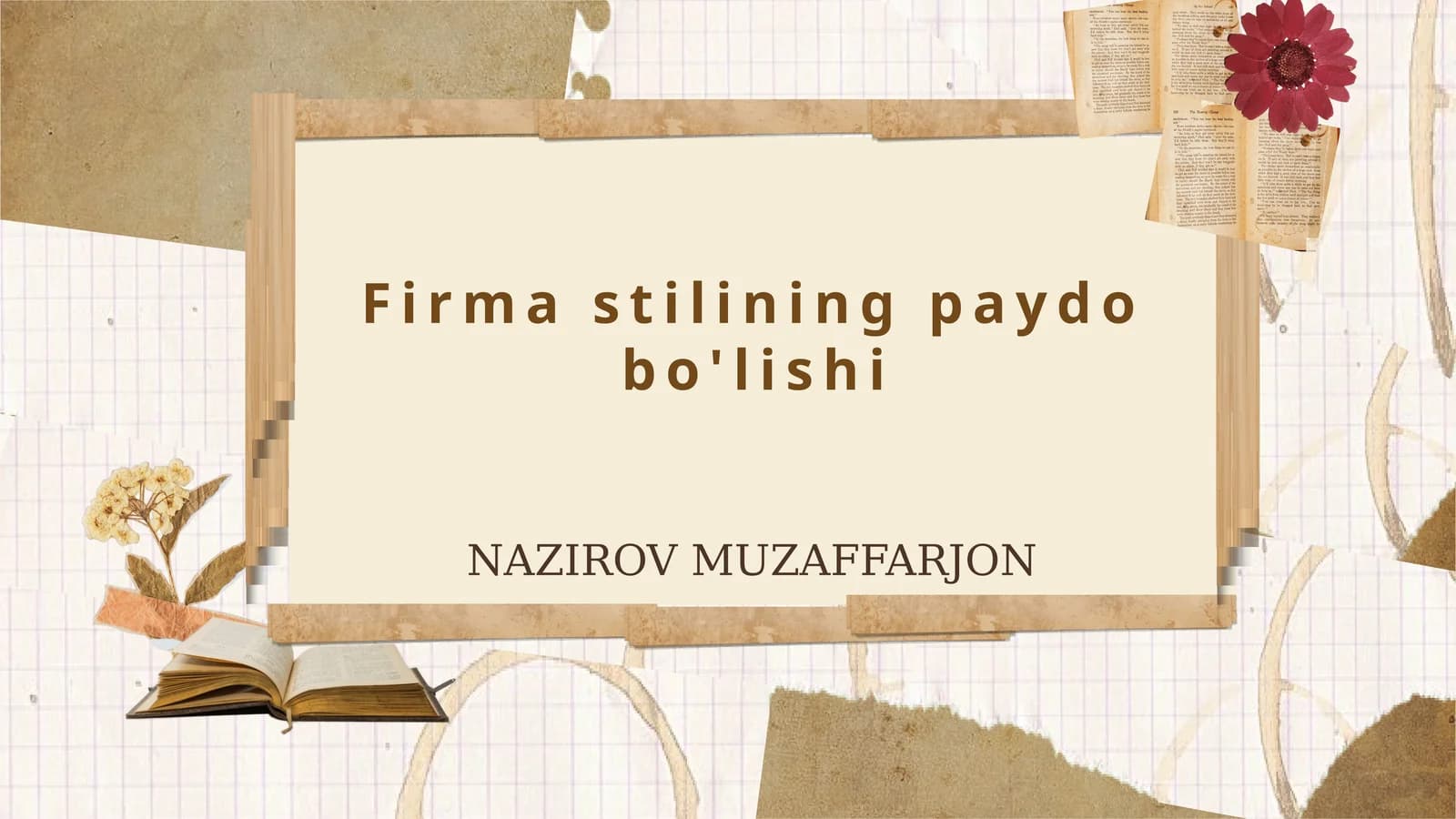 Firma Stilining Mohiyati va Ahamiyati
