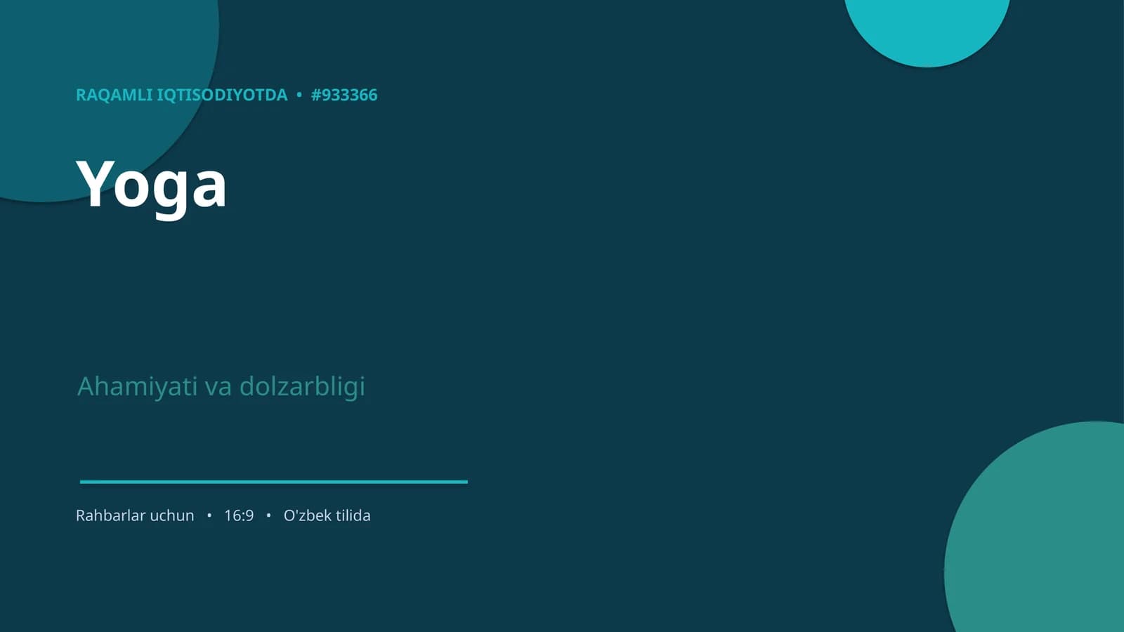 RAQAMLI IQTISODIYOTDA • #933366
