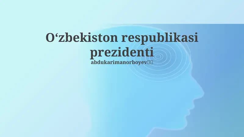 Tarjimai hol va vakolatlar