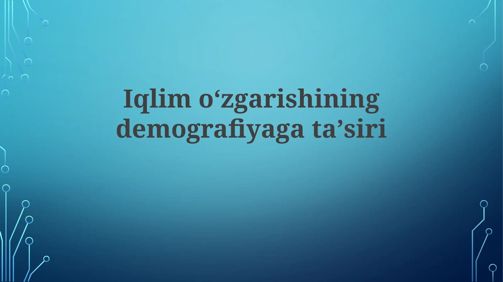 Iqlimoʻzgarishiningdemografiyagataʼsiri