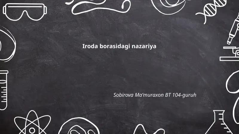 Iroda borasidagi nazariya