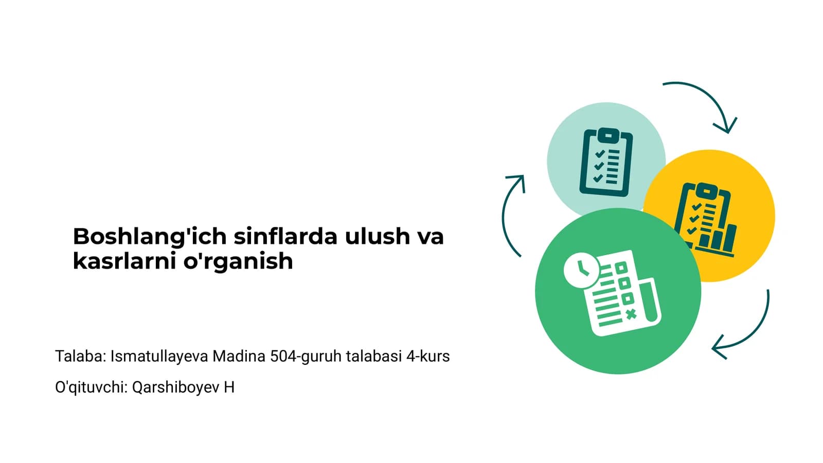 Ulush va kasr tushunchasi