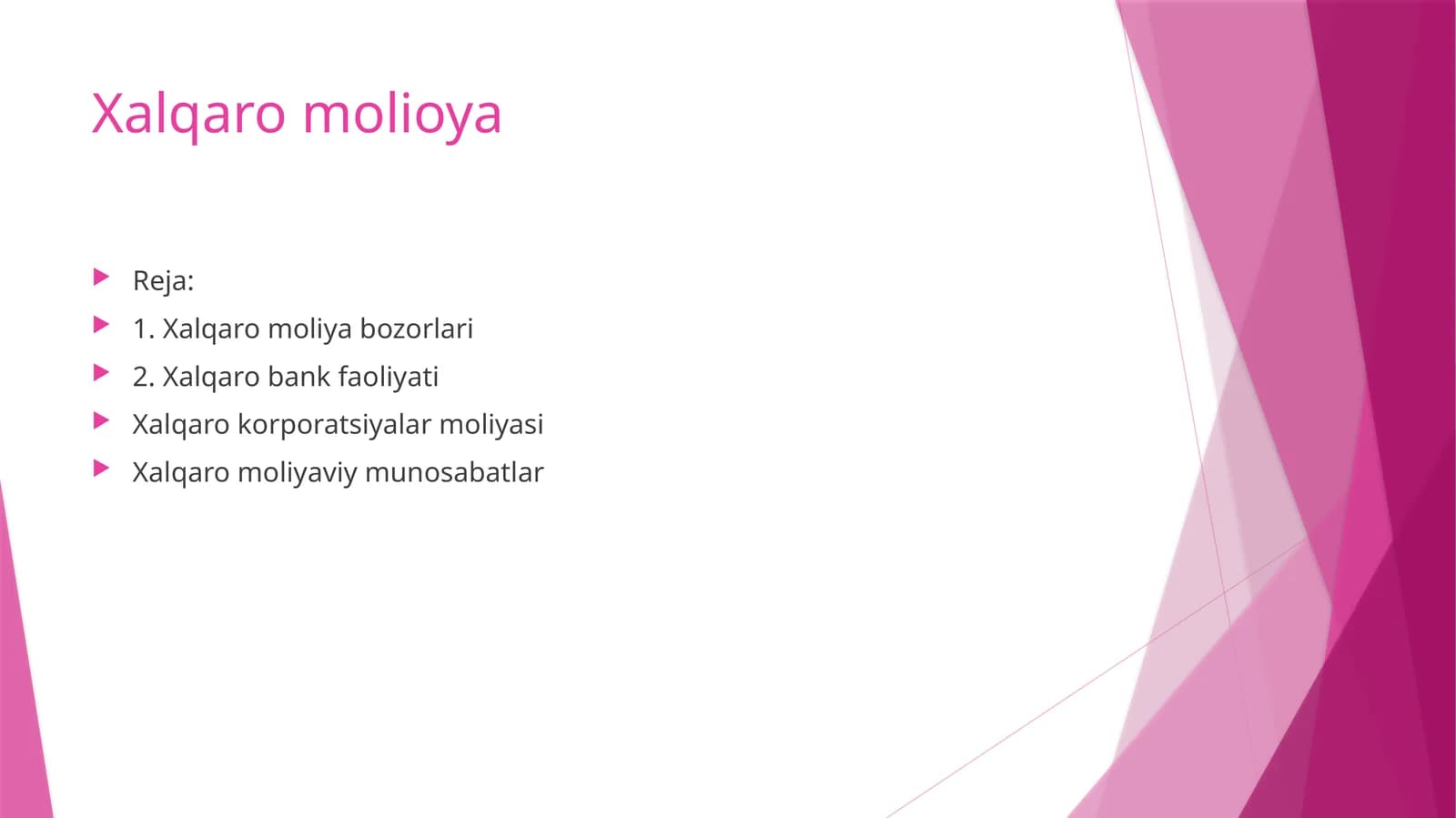 Xalqaro moliya