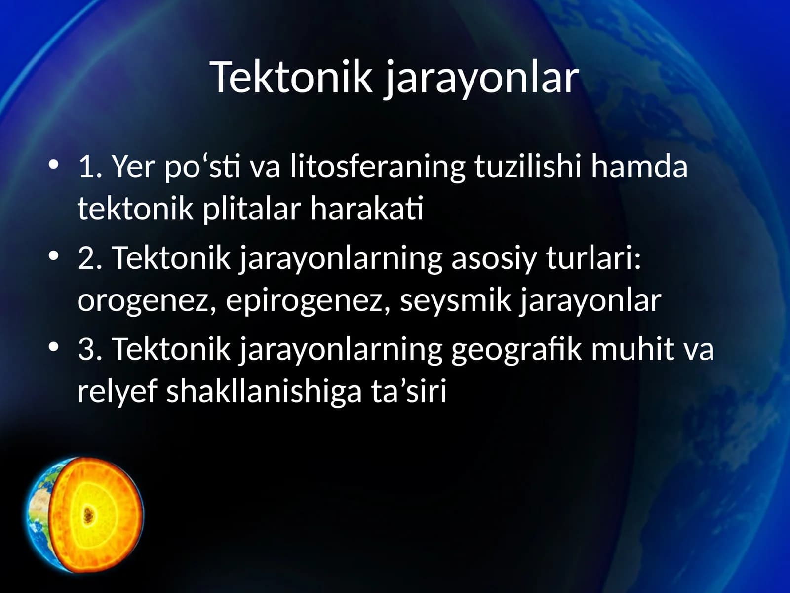Tektonik jarayonlar