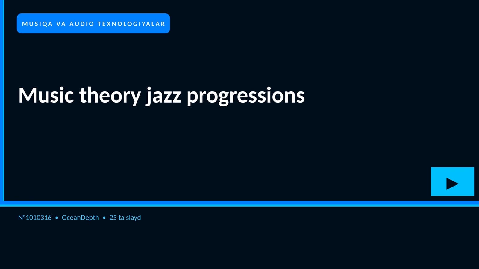 Music theory jazz progressions