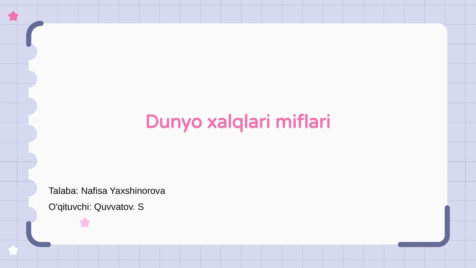Dunyo xalqlari miflari