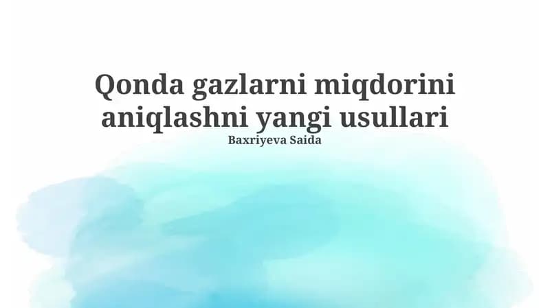 Issiqxona gazlarini aniqlashning yangi usullari