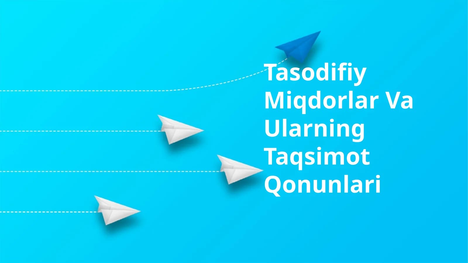 Tasodifiy Miqdorlar Va Ularning Taqsimot Qonunlari