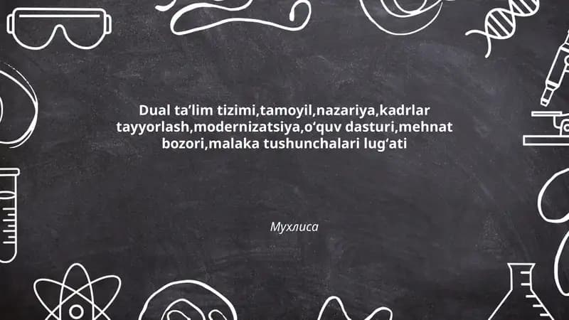 Dual ta’lim tizimi