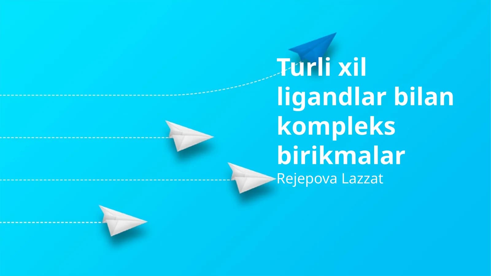 Turli xil ligandlar bilan kompleks birikmalar
