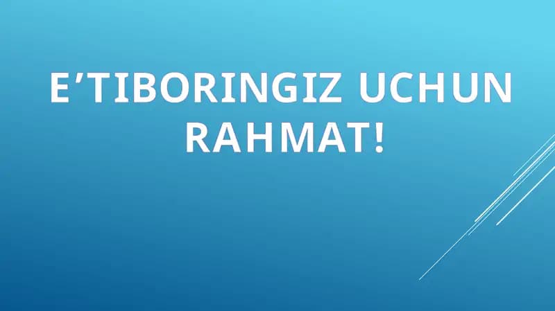 E’TIBORINGIZ UCHUN RAHMAT!