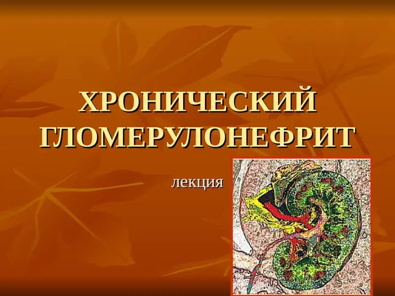 ХРОНИЧЕСКИЙ ГЛОМЕРУЛОНЕФРИТ