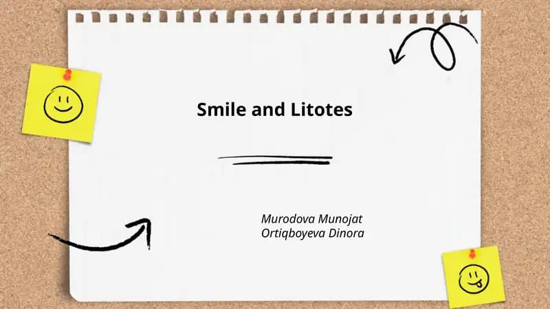 Smile and Litotes