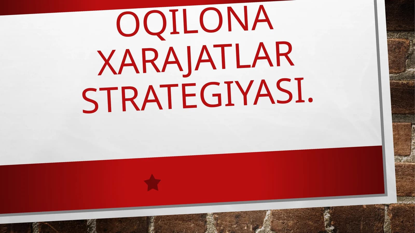 Xarajatlarni hisobga olishtirish tizimi