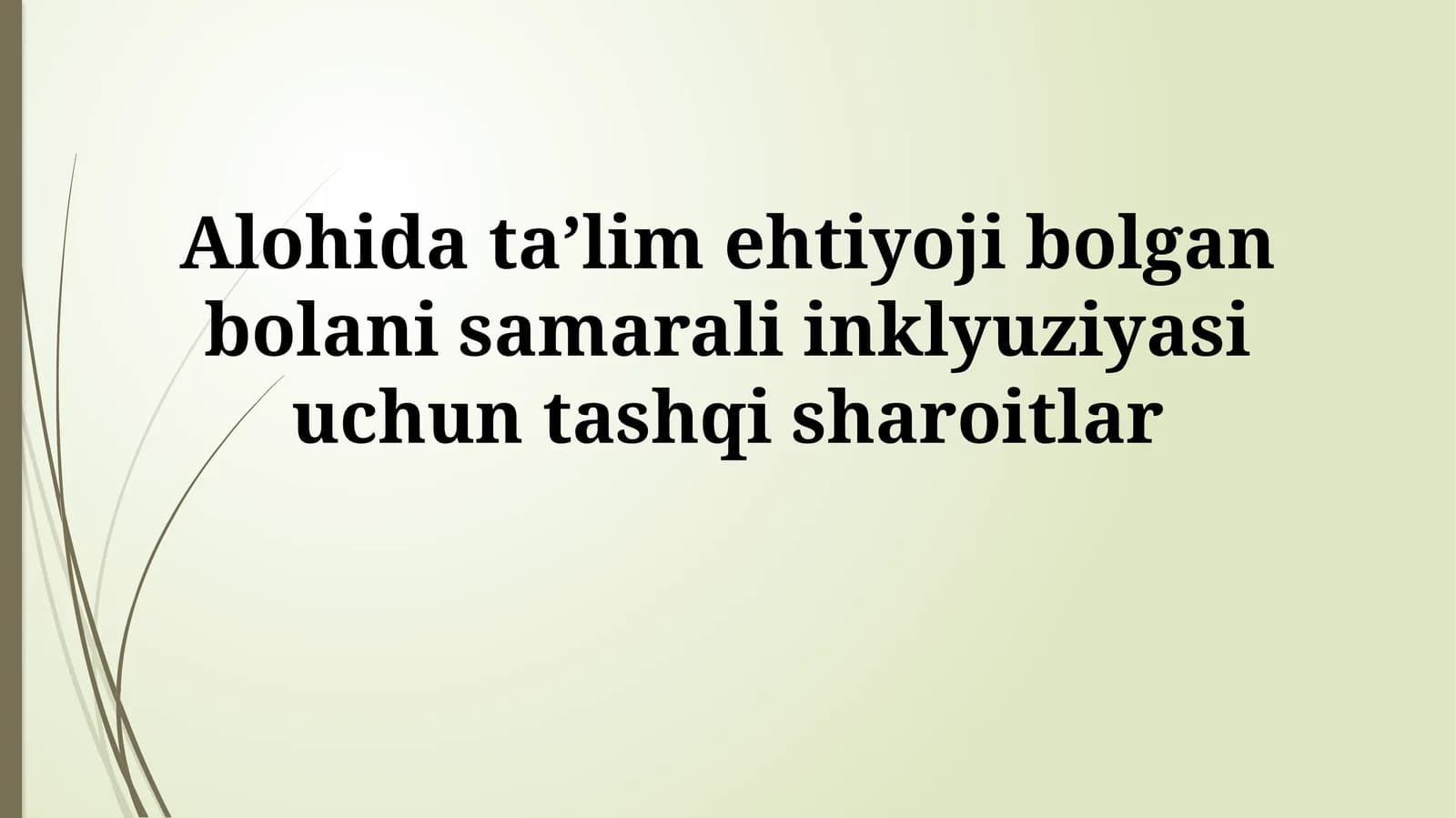 Inklyuziv ta'limga oid treninglar va seminarlar